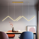 Luminária Pendente LED Raio Minimalista Alumínio Design Moderno Bivolt