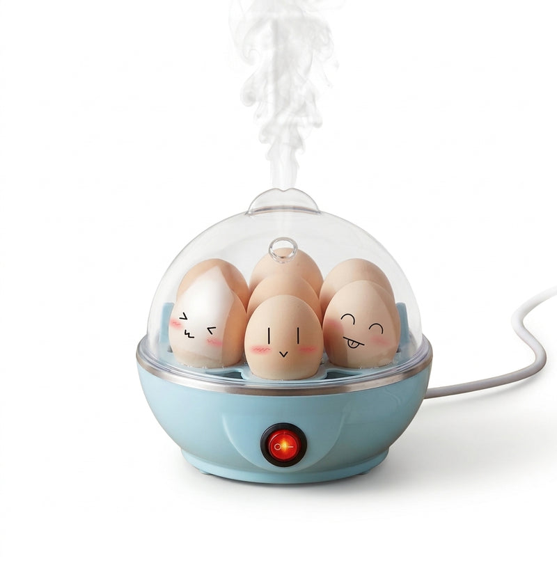 Cozedor De Ovos Elétrico Para 7 Ovos Cozinha A Vapor Automático Promoção