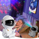 Projetor De Galáxia Astronauta Luminária LED Estrelas Com Controle Remoto
