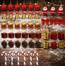 Kit 42 Enfeites Natalinos Para Árvore De Natal Completa Misto Promoção