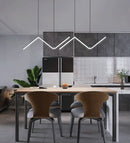 Luminária Pendente LED Raio Minimalista Alumínio Design Moderno Bivolt