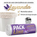 Saco De Lixo Perfumado Aromático Banheiro E Cozinha Antivazamento Lavanda