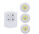 Kit Luminária LED Spot Autoadesivo Sem Furo Para Armário E Closet Com Controle
