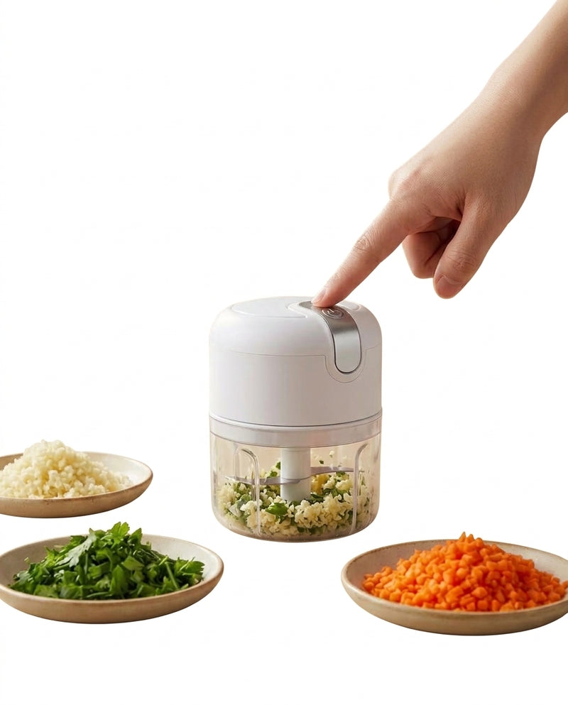 Triturador Mini Processador De Alimentos Elétrico USB Portátil Oferta Imbatível