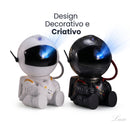 Projetor De Galáxia Astronauta Luminária LED Estrelas Com Controle Remoto