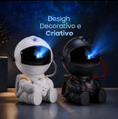 Projetor De Galáxia Astronauta Luminária LED Estrelas Com Controle Remoto