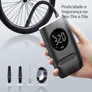 Mini Compressor De Ar Portátil Digital Calibrador De Pneu USB Sem Fio