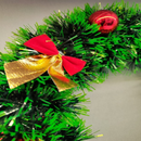 Guirlanda Verde 30Cm Para Porta Com Sinos Ou Bola Ou Laço Enfeite De Natal Decoração Natalina