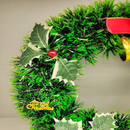 Guirlanda Verde 30Cm Para Porta Com Sinos Ou Bola Ou Laço Enfeite De Natal Decoração Natalina