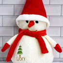Boneco de Neve enfeite de Natal de pelúcia 22 cm perfeito