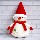 Boneco de Neve enfeite de Natal de pelúcia 22 cm perfeito