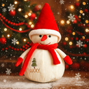 Boneco de Neve enfeite de Natal de pelúcia 22 cm perfeito