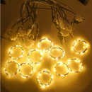 Cortina De LED 3x3M 300 LEDs Com Controle Remoto USB 8 Funções Natal