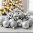Kit 15 Ou 30 Bolas De Natal 4cm Mistas Lisa Fosca E Glitter Decorativas