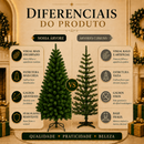 Árvore De Natal Pinheiro 210cm 600 Galhos Cheia Premium Verde
