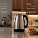 Chaleira Elétrica Jarra Café Chá Inox 110v