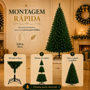 Árvore De Natal Pinheiro 210cm 600 Galhos Cheia Premium Verde