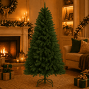 Árvore De Natal Verde Tradicional Pinheiro Fácil Montagem Promoção