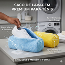 Kit 2 Sacos lavar Tenis Sapato Máquina Lavar roupas Protege não danifica Lavagem Segura Lavanderia