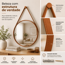 Espelho para Quarto/Banheiro de parede decorativo - Com Alça