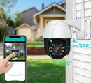 Câmera De Segurança Lâmpada WiFi 360° Visão Panorâmica Visão Noturna Ao Vivo