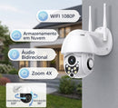 Câmera De Segurança Lâmpada WiFi 360° Visão Panorâmica Visão Noturna Ao Vivo