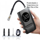 Mini Compressor De Ar Portátil Digital Calibrador De Pneu USB Sem Fio