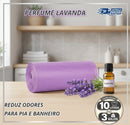 Saco De Lixo Perfumado Aromático Banheiro E Cozinha Antivazamento Lavanda