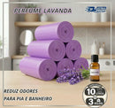 Saco De Lixo Perfumado Aromático Banheiro E Cozinha Antivazamento Lavanda