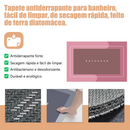 Tapete De Banheiro Absorvente Secagem Instantânea Antiderrapante Emborrachado Promoção