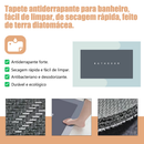 Tapete De Banheiro Absorvente Secagem Instantânea Antiderrapante Emborrachado Promoção