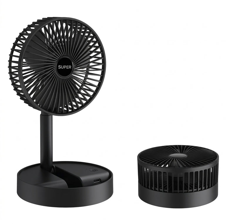 Mini Ventilador De Mesa E Mão Silencioso Recarregável Sem Fio Promoção